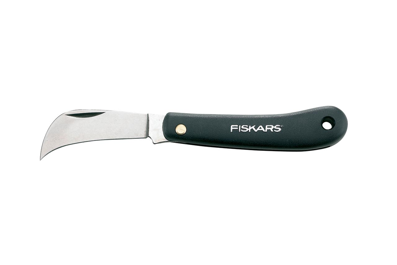 Увеличенная фотография Нож FISKARS крючкообразный садовый для прививок